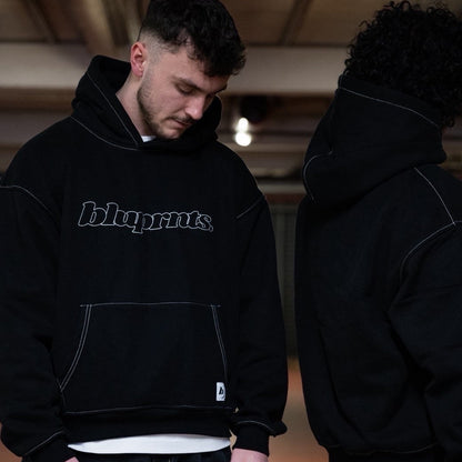 CONTRAST STITCH HOODIE