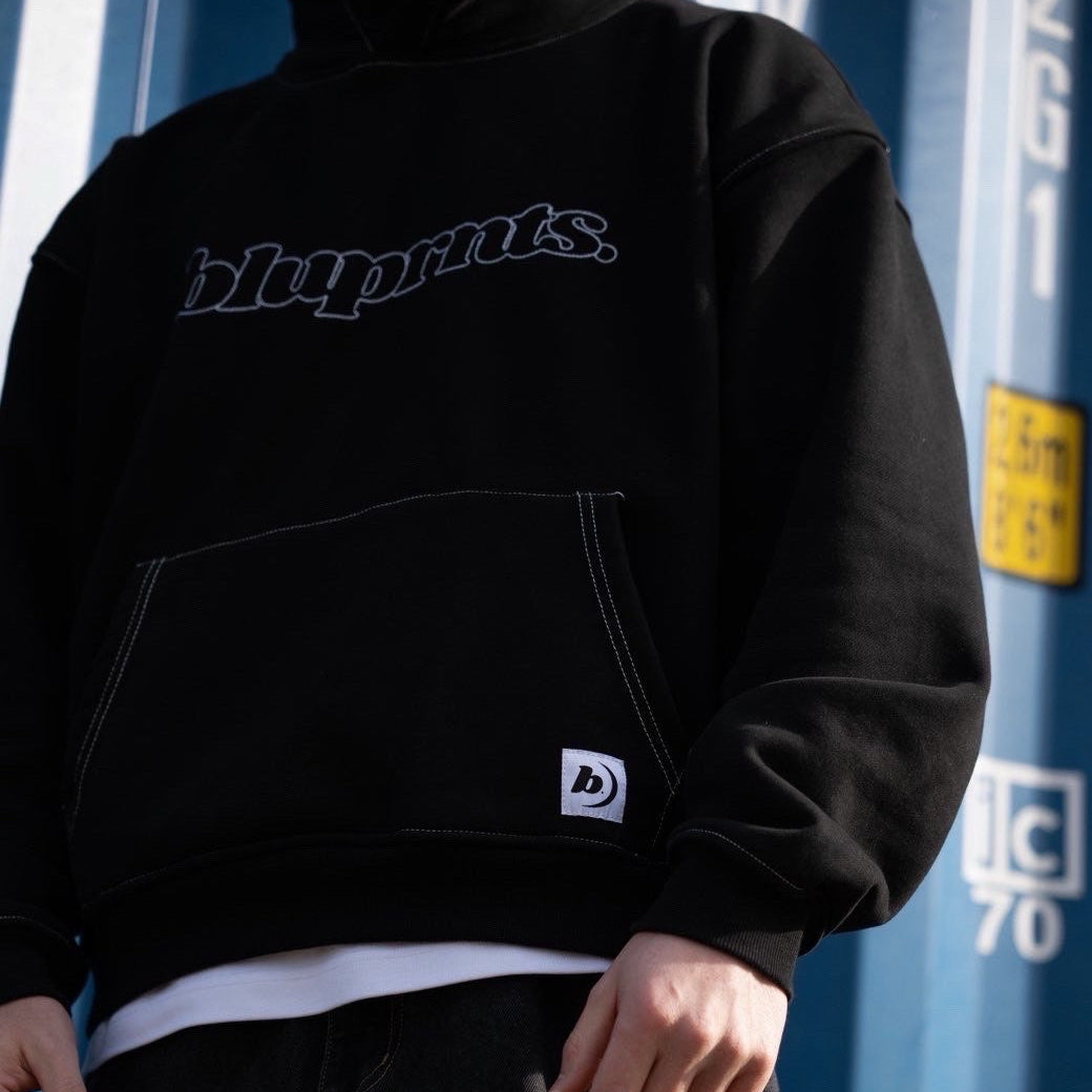 CONTRAST STITCH HOODIE