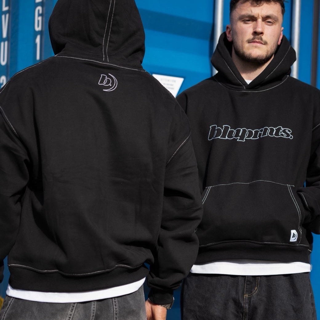 CONTRAST STITCH HOODIE